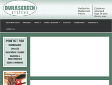 Tablet Screenshot of durascreens.com